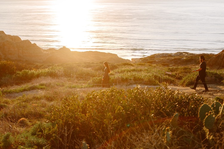 torrey pines elopement  | best southern california engagement locations