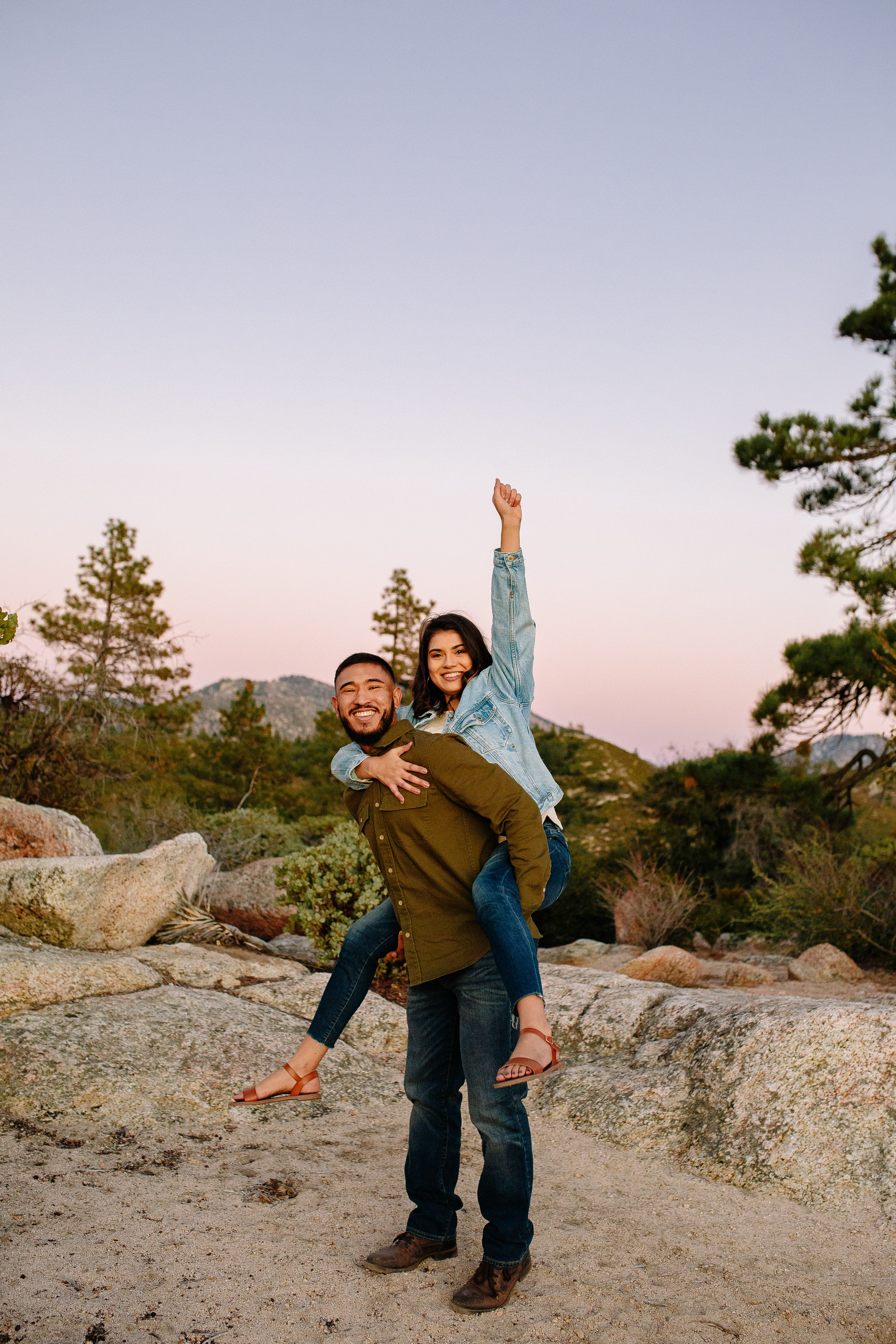 angeles national forest engagement session | best southern california engagement locations