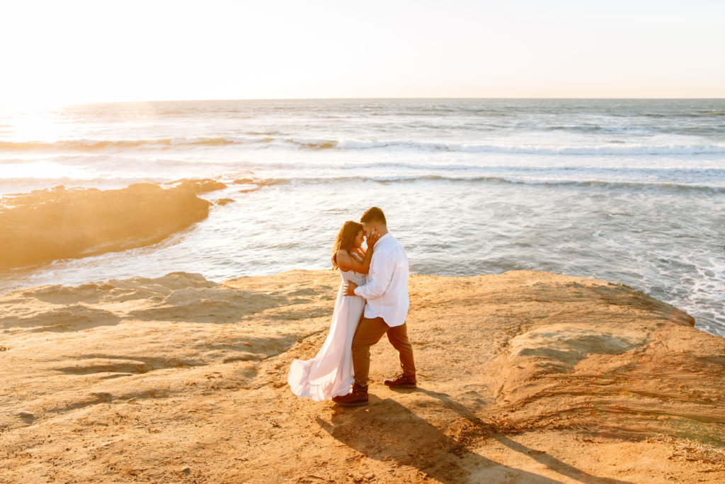 sunset cliffs elopement  | best southern california engagement locations