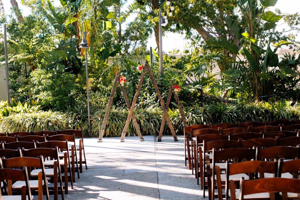 LA River Center & Gardens Detail Wedding Photos