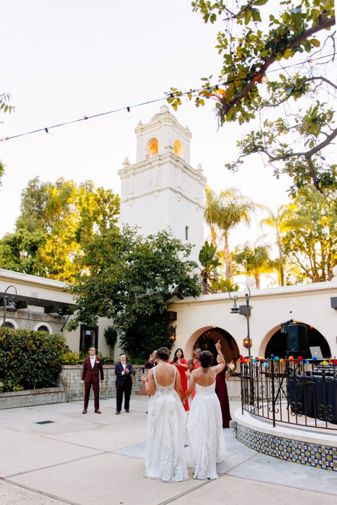 LA River Center & Gardens Reception Detail Wedding Photos
