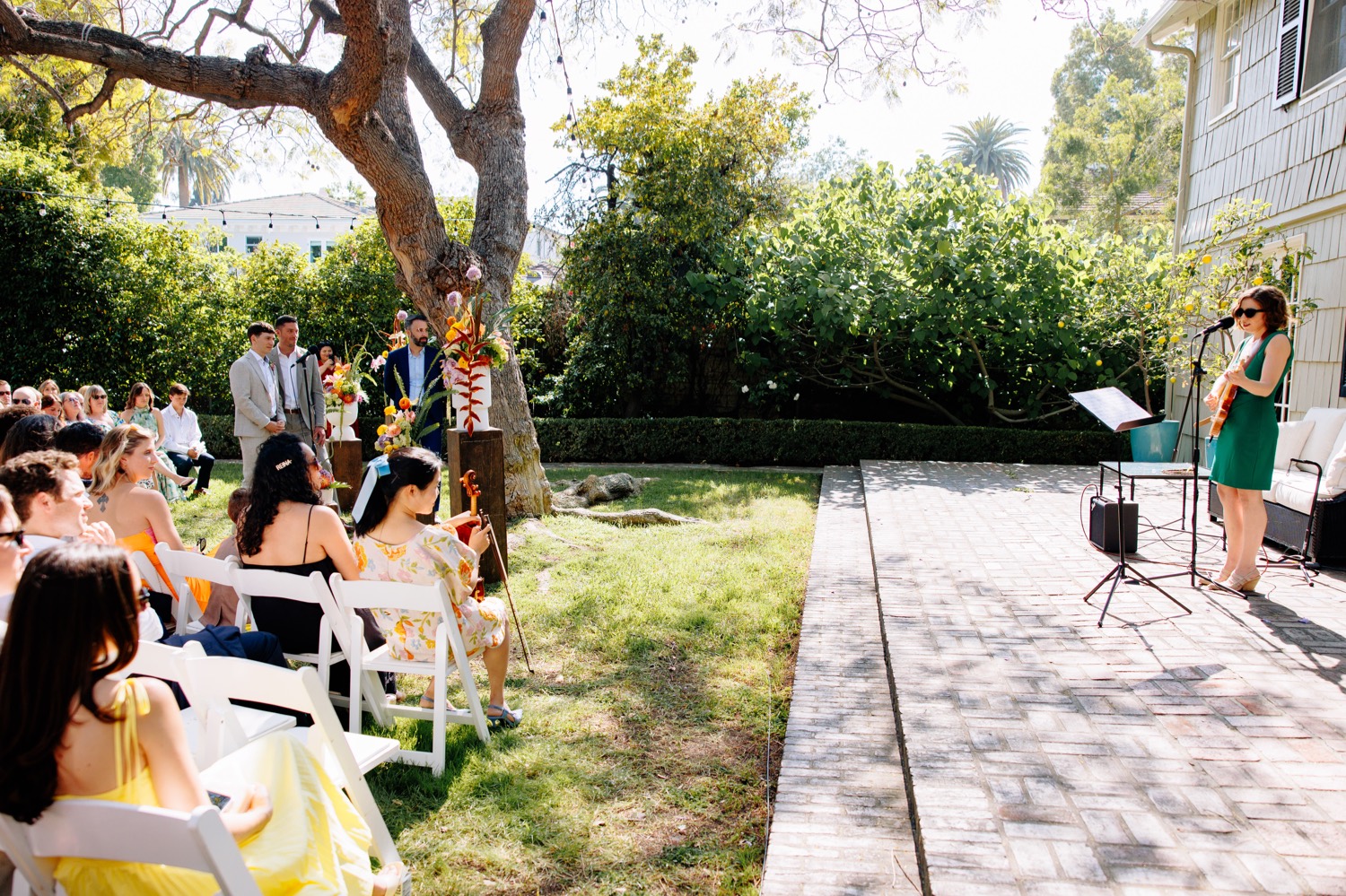 Pasadena backyard wedding