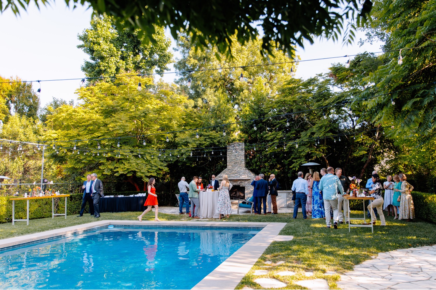 poolside wedding