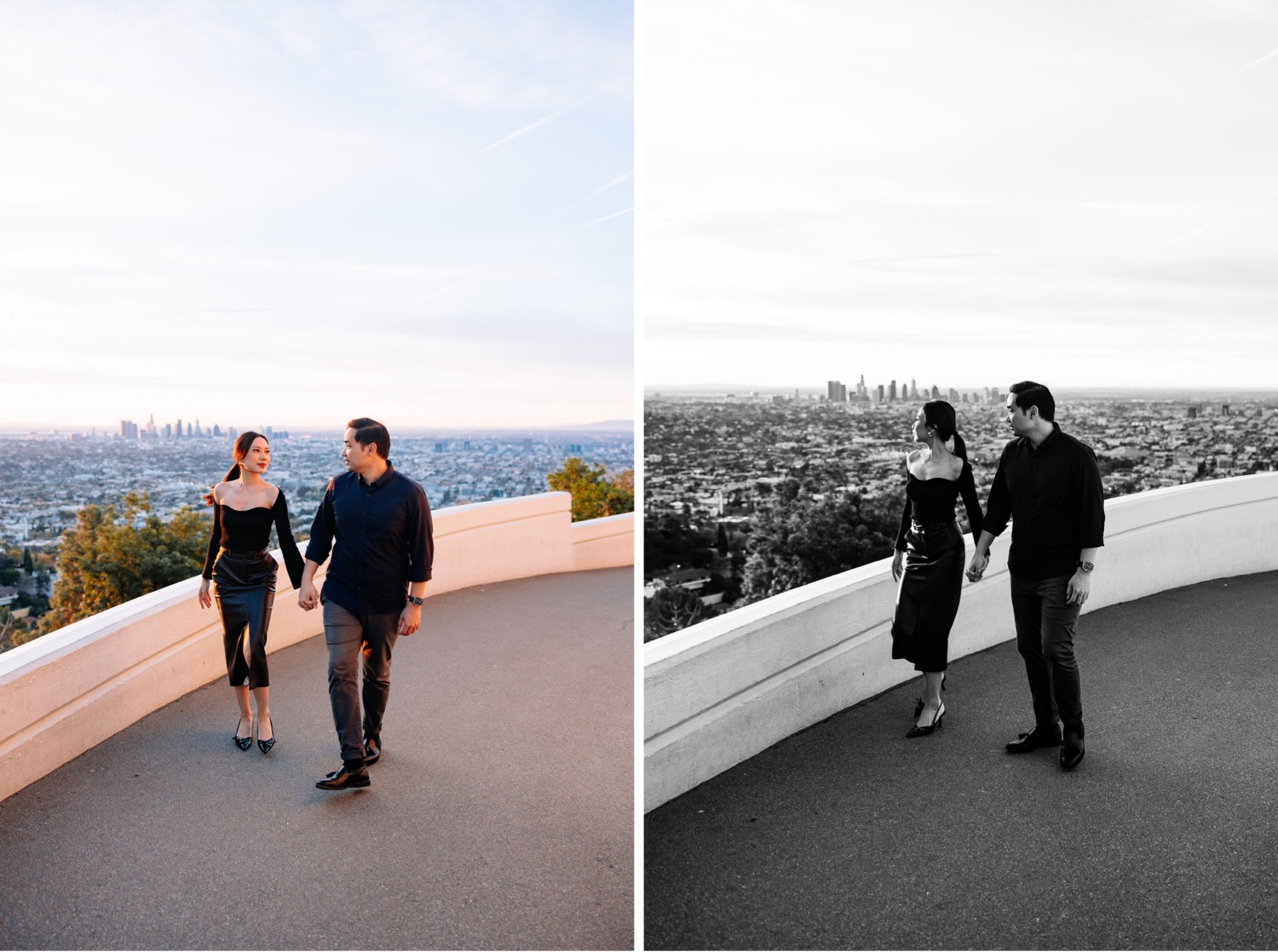 Griffith Observatory engagement photos by Magaly Barajas Photography, LA wedding photographer
