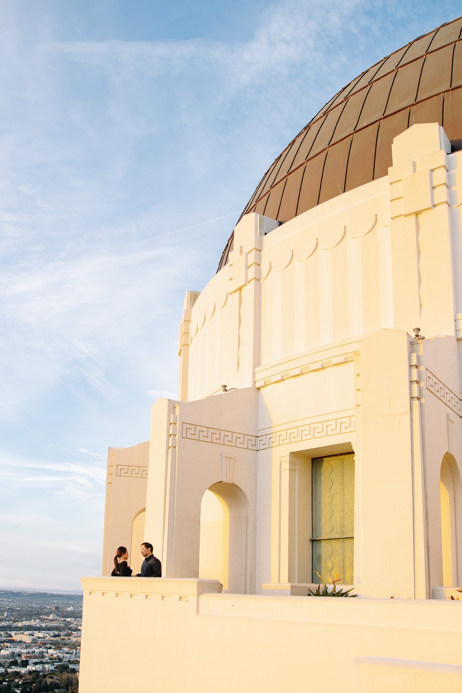 Griffith Observatory engagement session photos by Magaly Barajas, LA wedding photographer