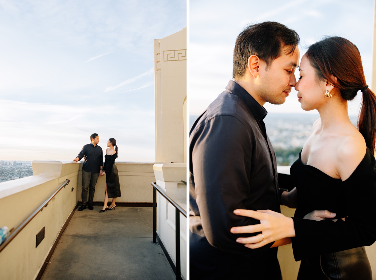 engagement session at Griffith Observatory Los Angeles
