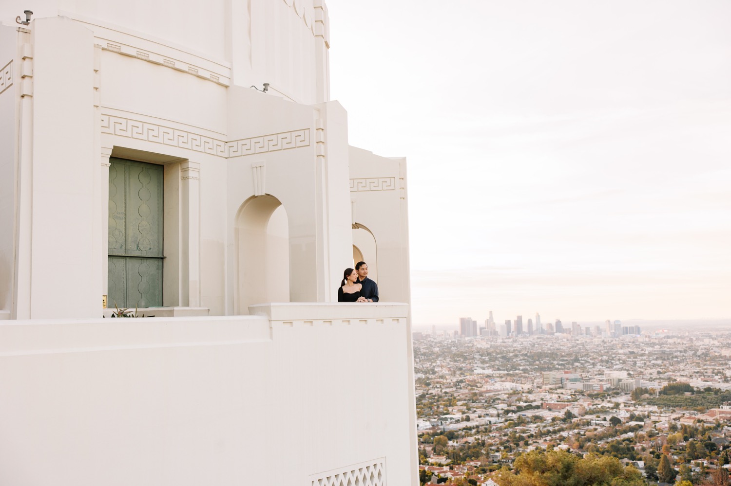 Los Angeles wedding photographer, Griffith Observatory view