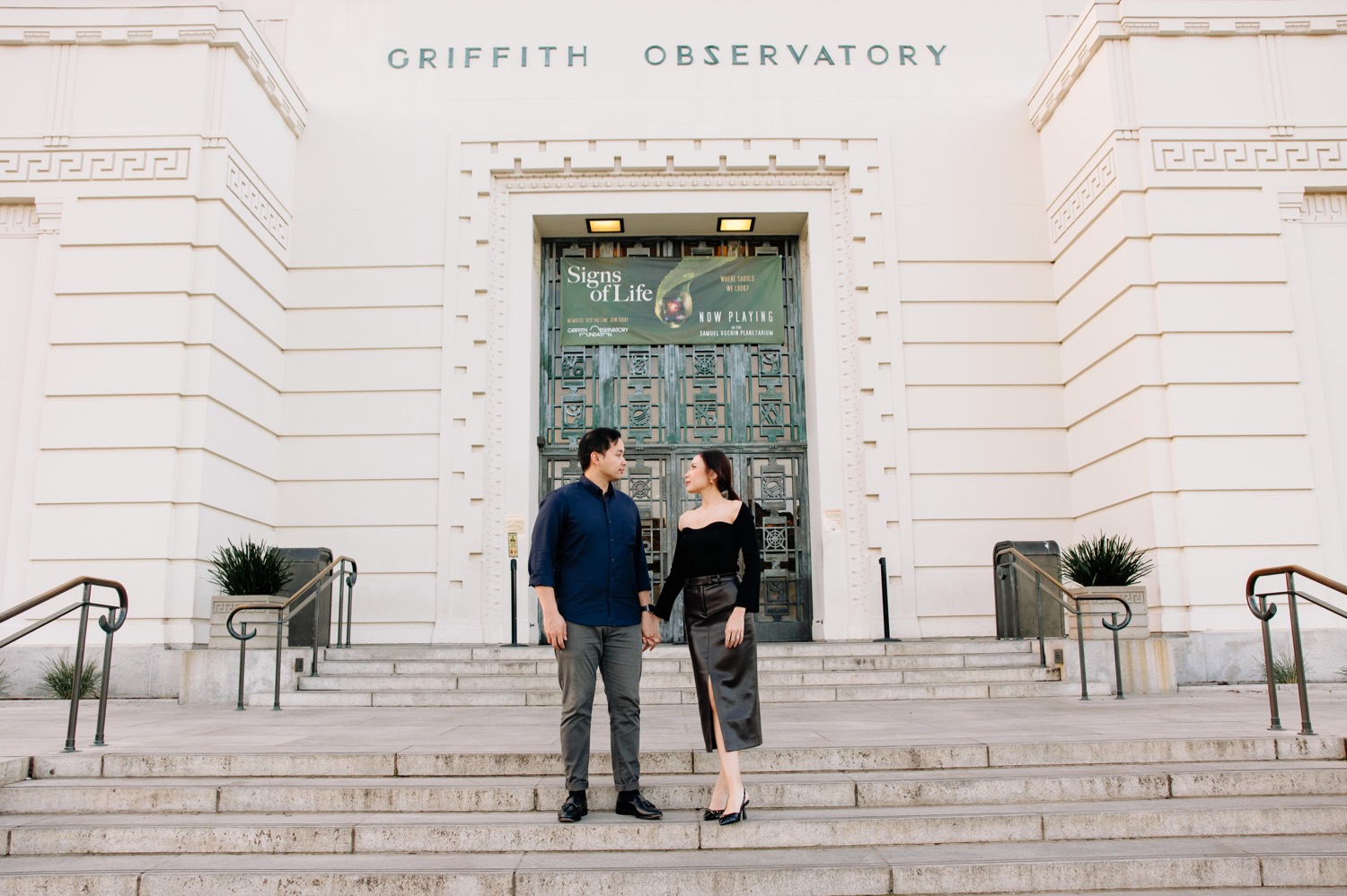 Griffith observatory engagement session in Los Angeles