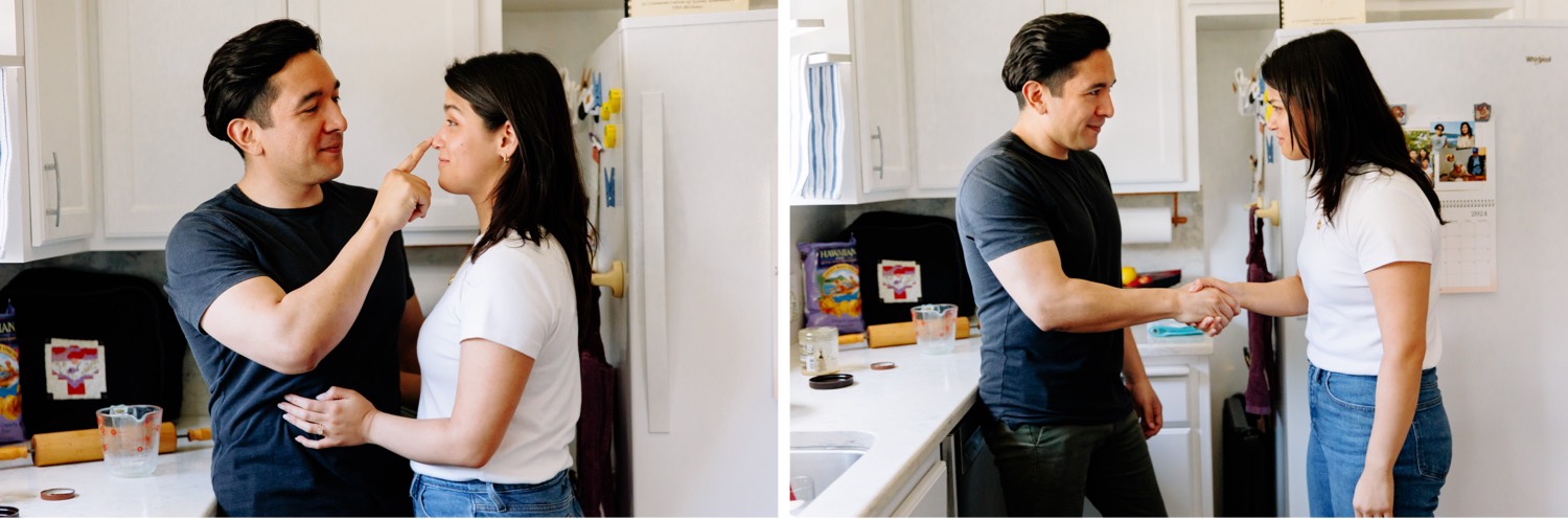 how to take engagement photos at home