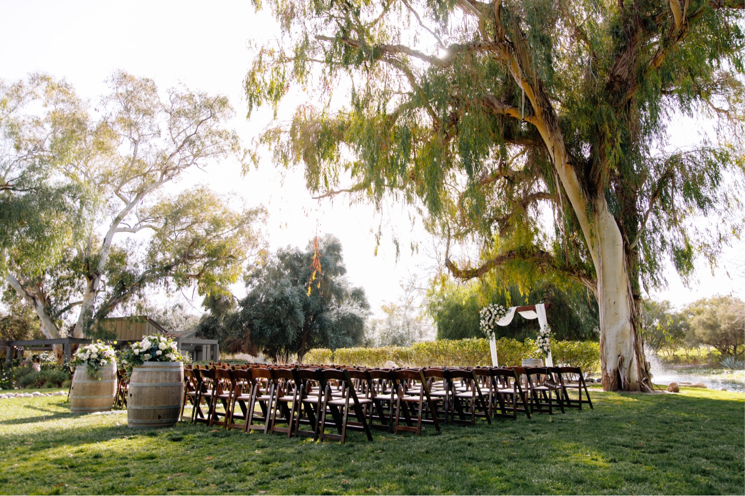 outdoor wedding ceremony in Temecula