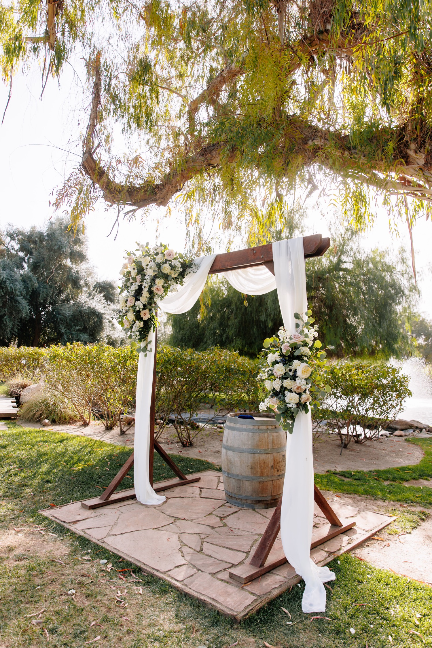 outdoor wedding ceremony in Temecula