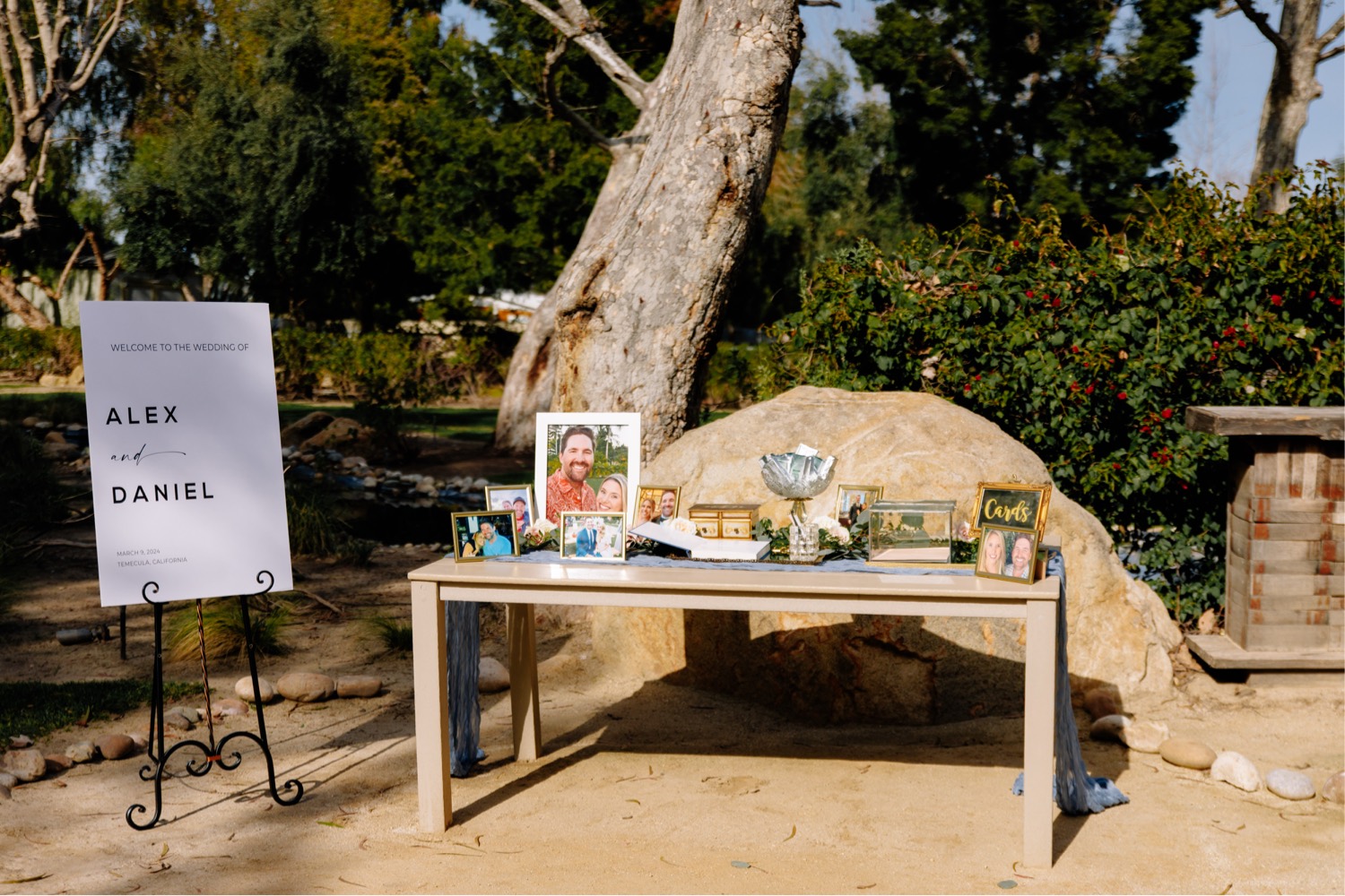 outdoor wedding ceremony in Temecula