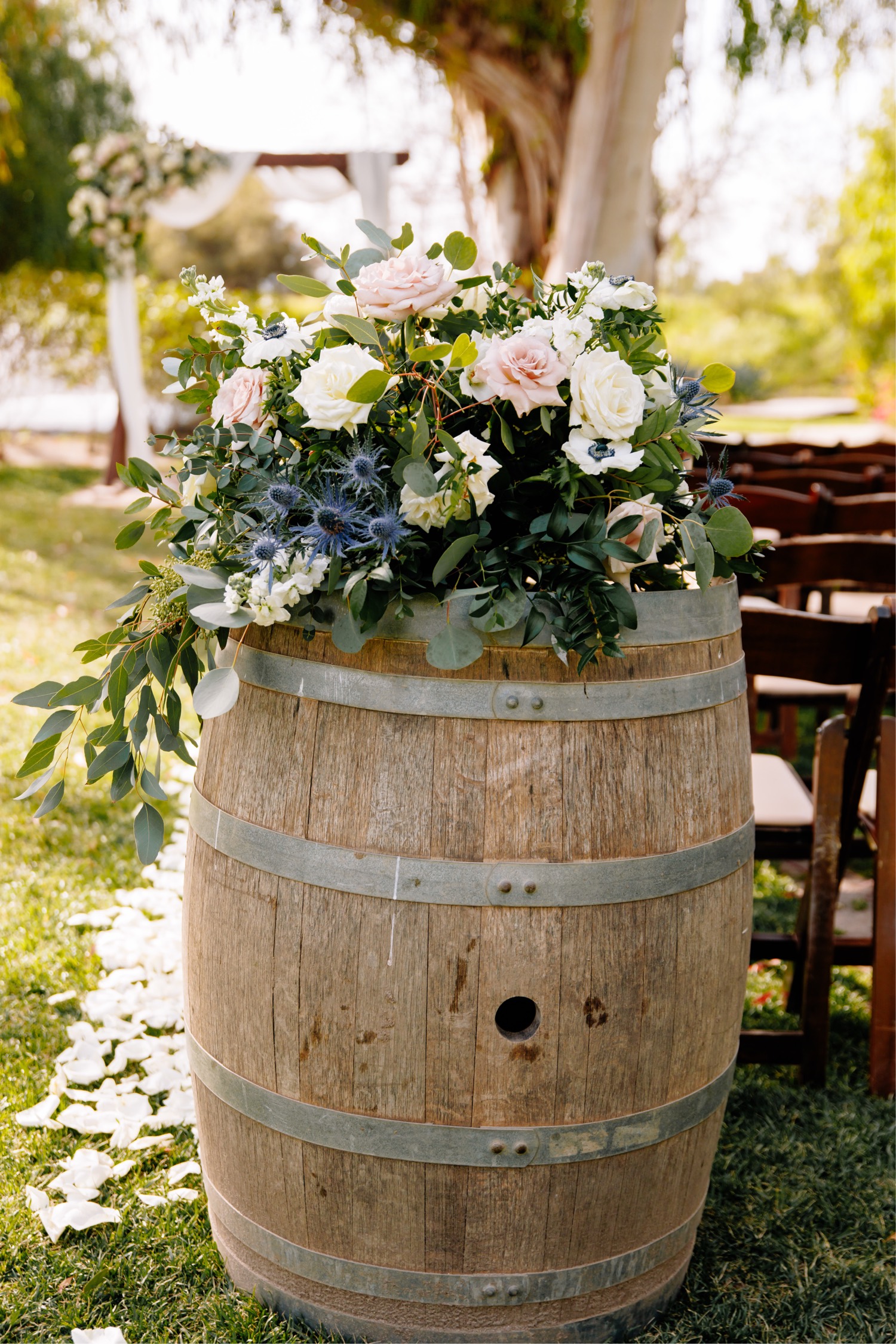 outdoor wedding ceremony in Temecula