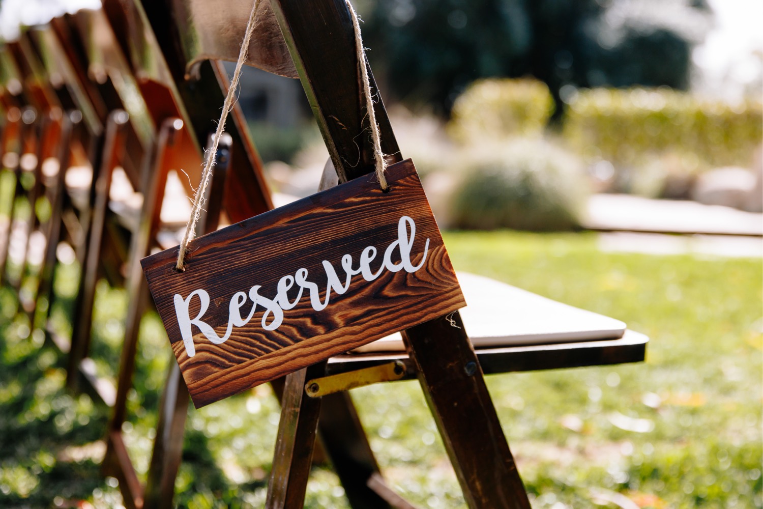 outdoor wedding ceremony in Temecula