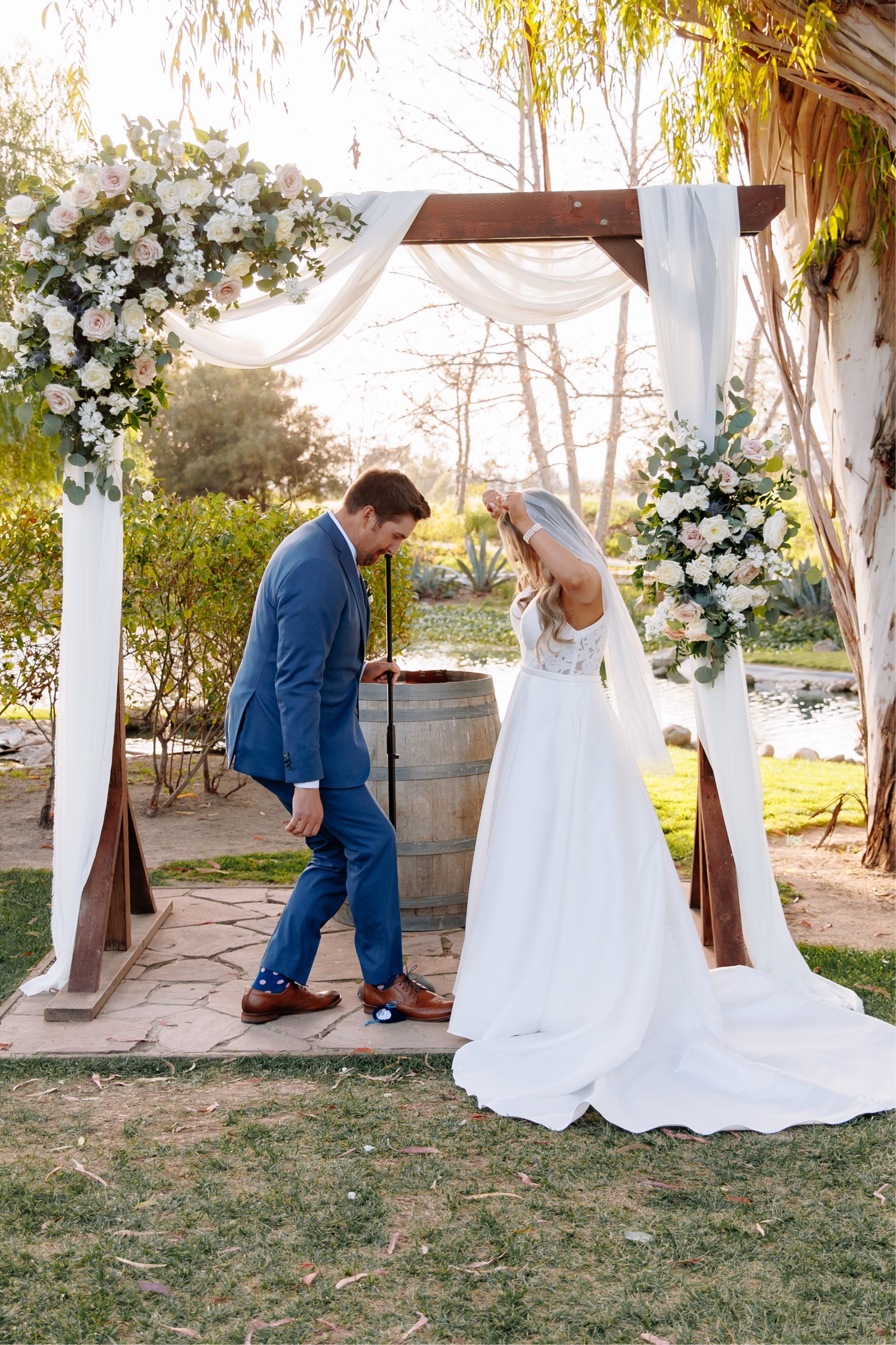 outdoor wedding ceremony in Temecula