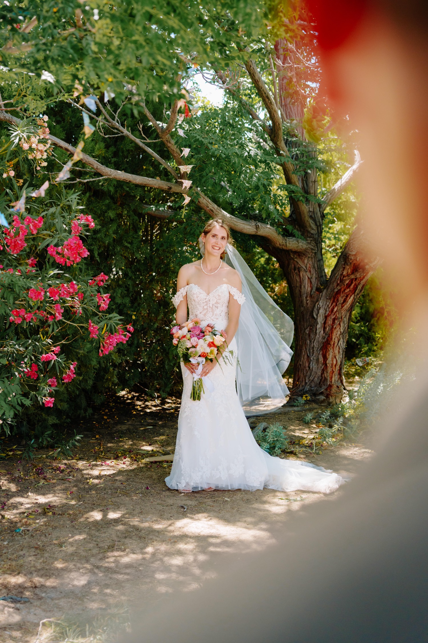 outdoor bridal portraits; planning a backyard wedding