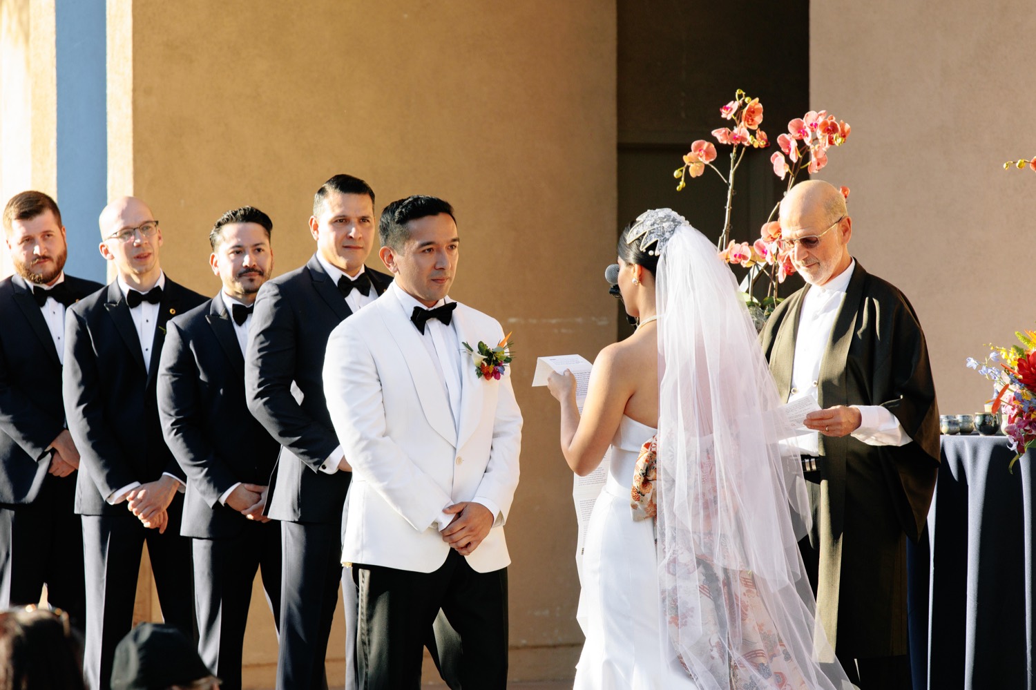 multicultural fusion wedding a the Museum of Latin American Art (MOLAA) Long Beach