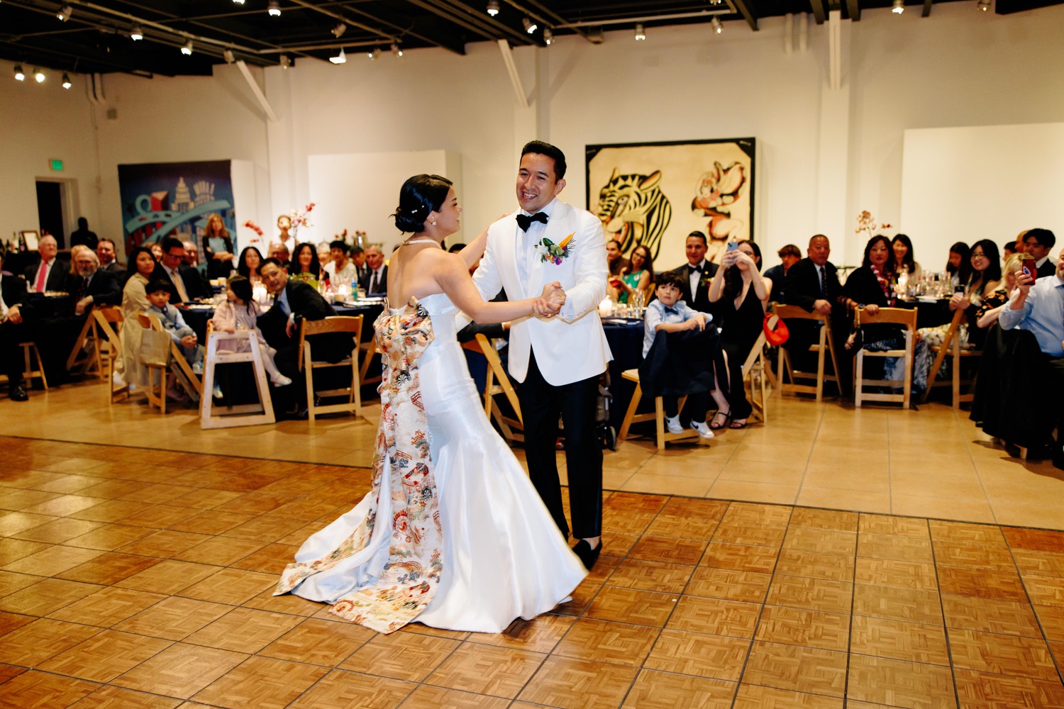 multicultural fusion wedding a the Museum of Latin American Art (MOLAA) Long Beach