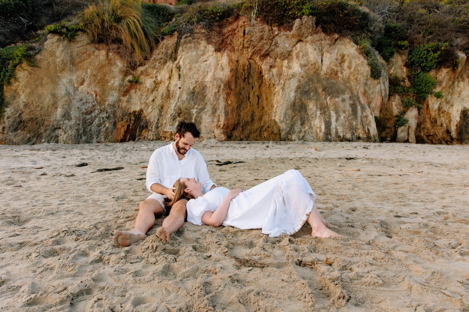 Malibu beach engagement and anniversary photos