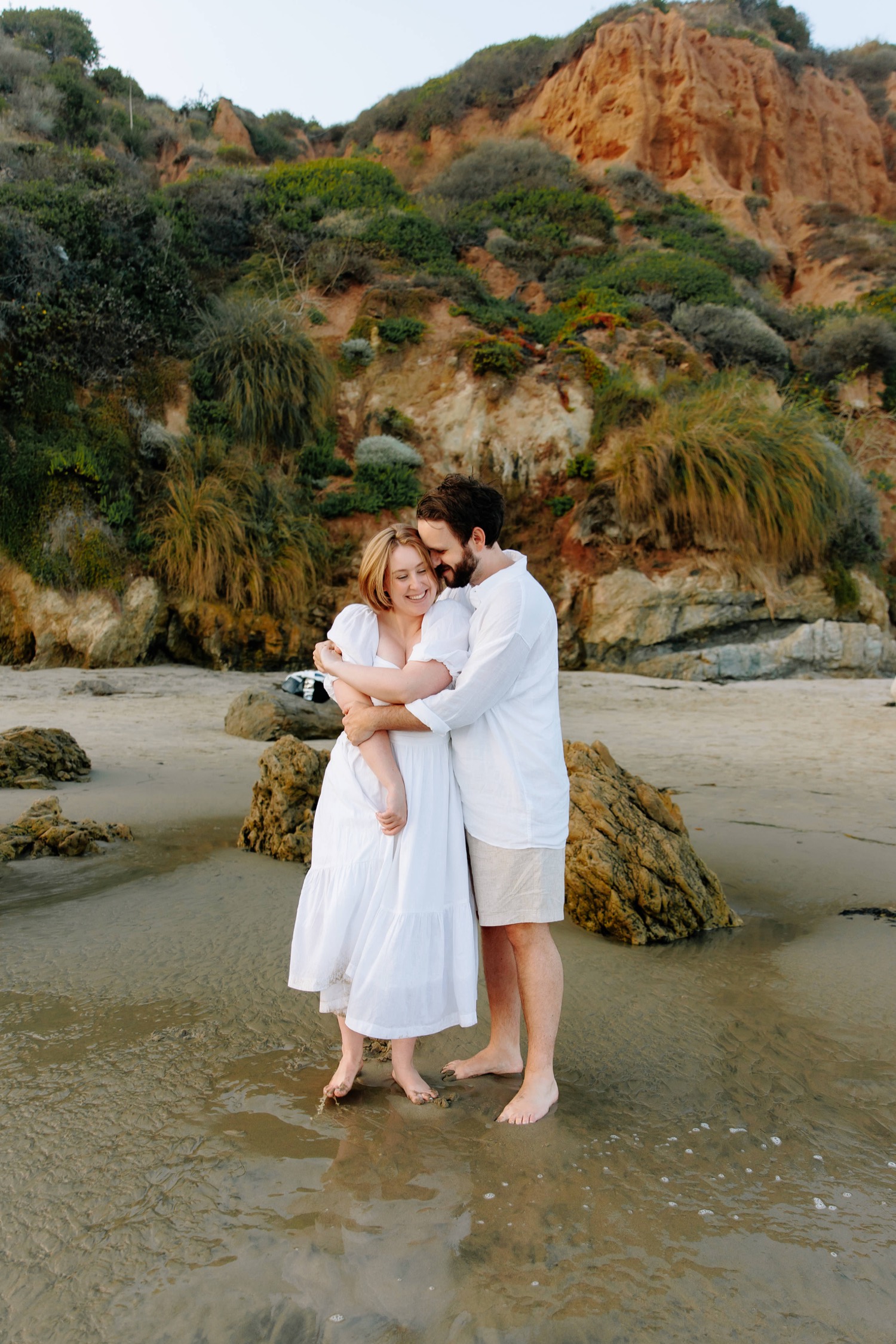 Malibu beach engagement and anniversary photos