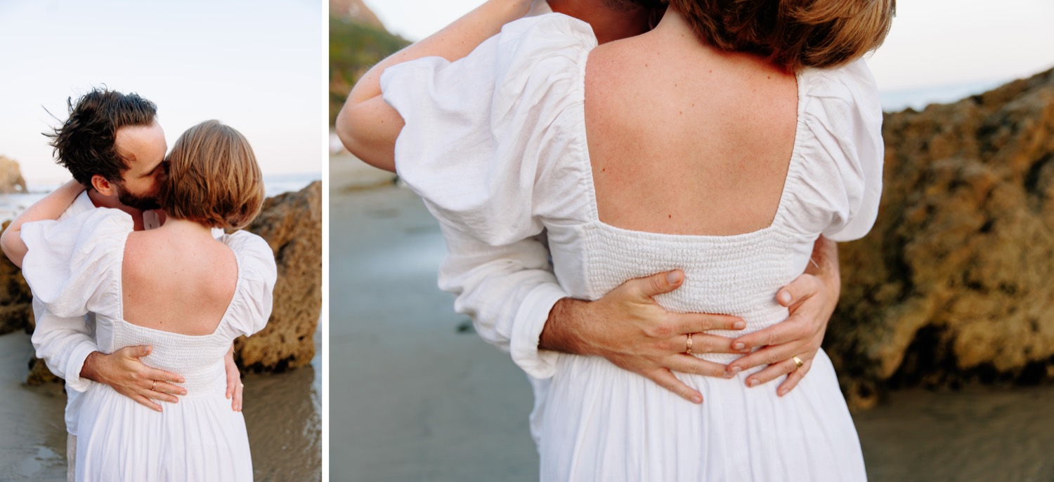 Malibu beach engagement and anniversary photos