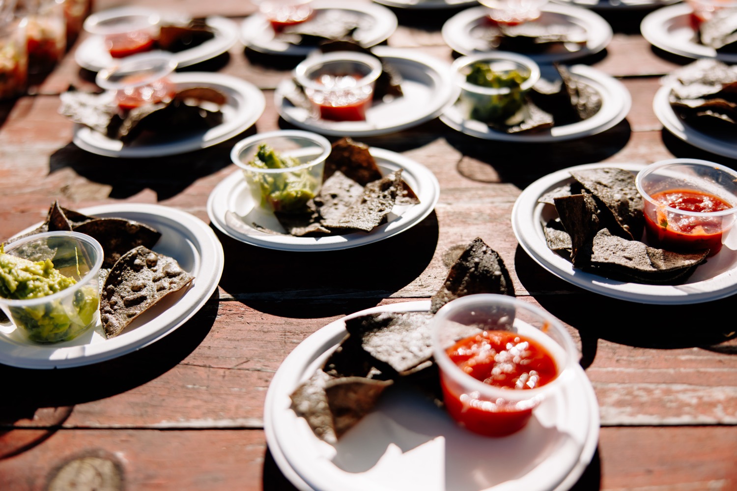 chips and salsa wedding appetizer