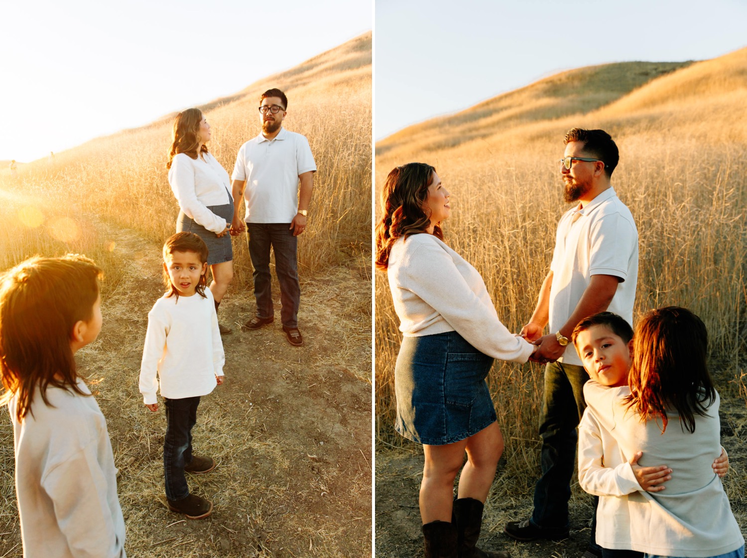 fall maternity family photos