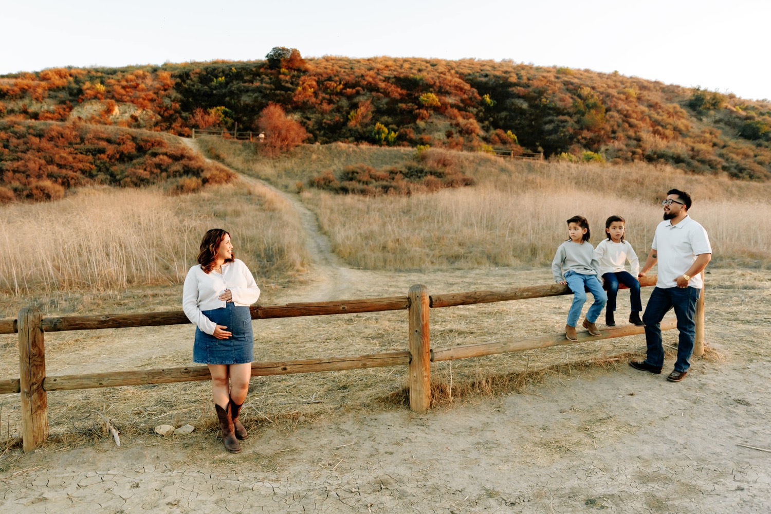 hiking family maternity session at Victory Trailhead, Ventura, CA
